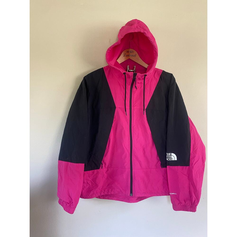 The North Face peril wind jacket womens XL pink/black *